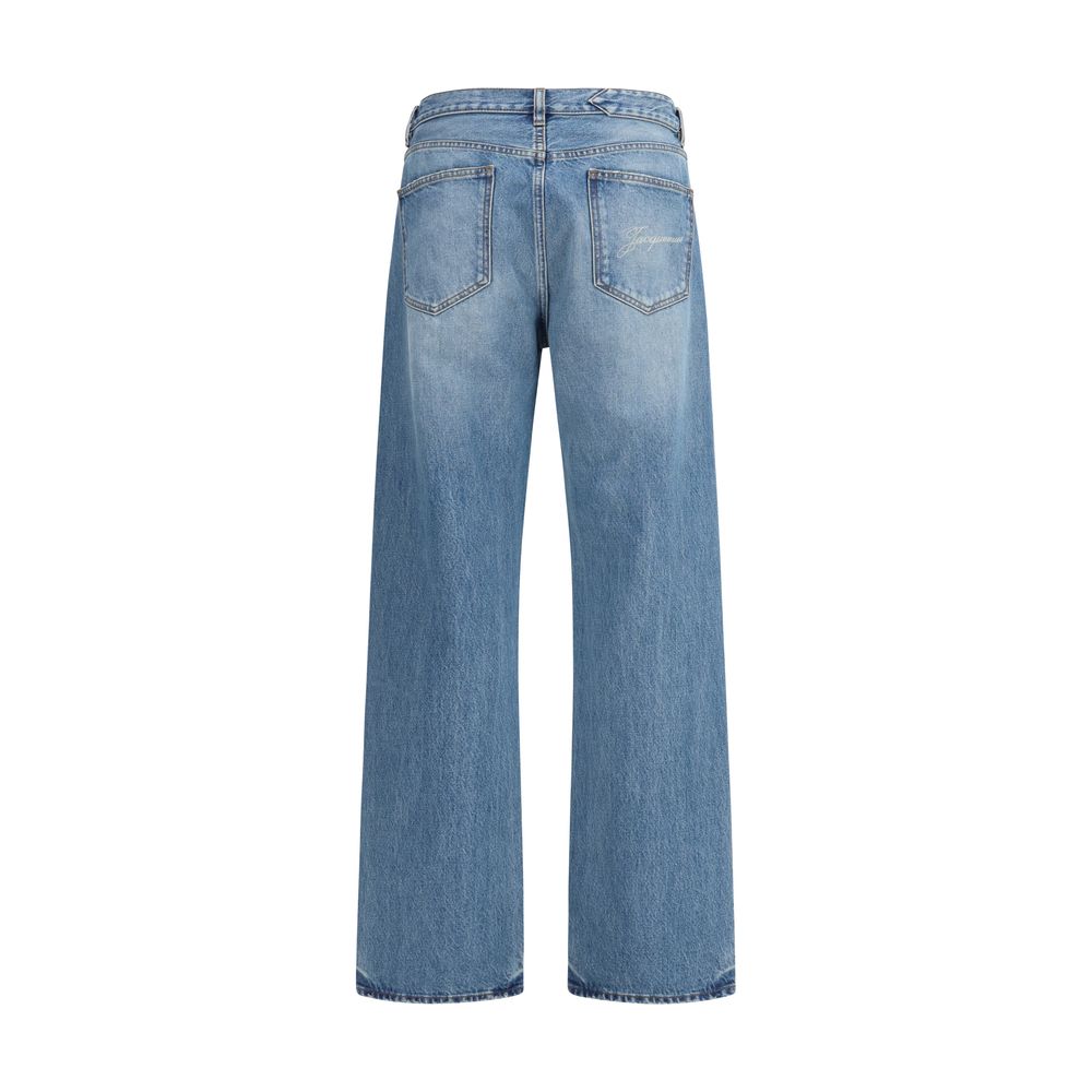 Jacquemus Blue Cotton Jeans Men's Denim
