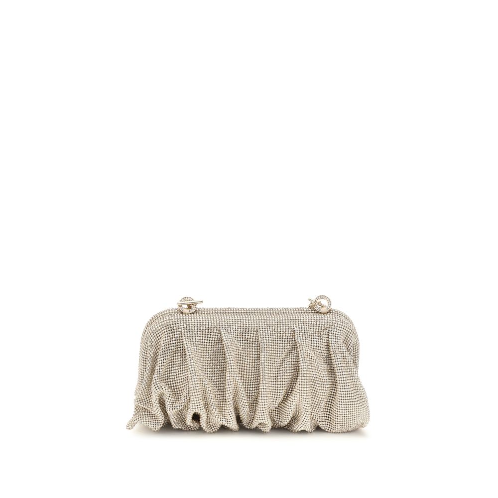 Benedetta Bruzziches Silver Aluminum Clutch Women's Bag