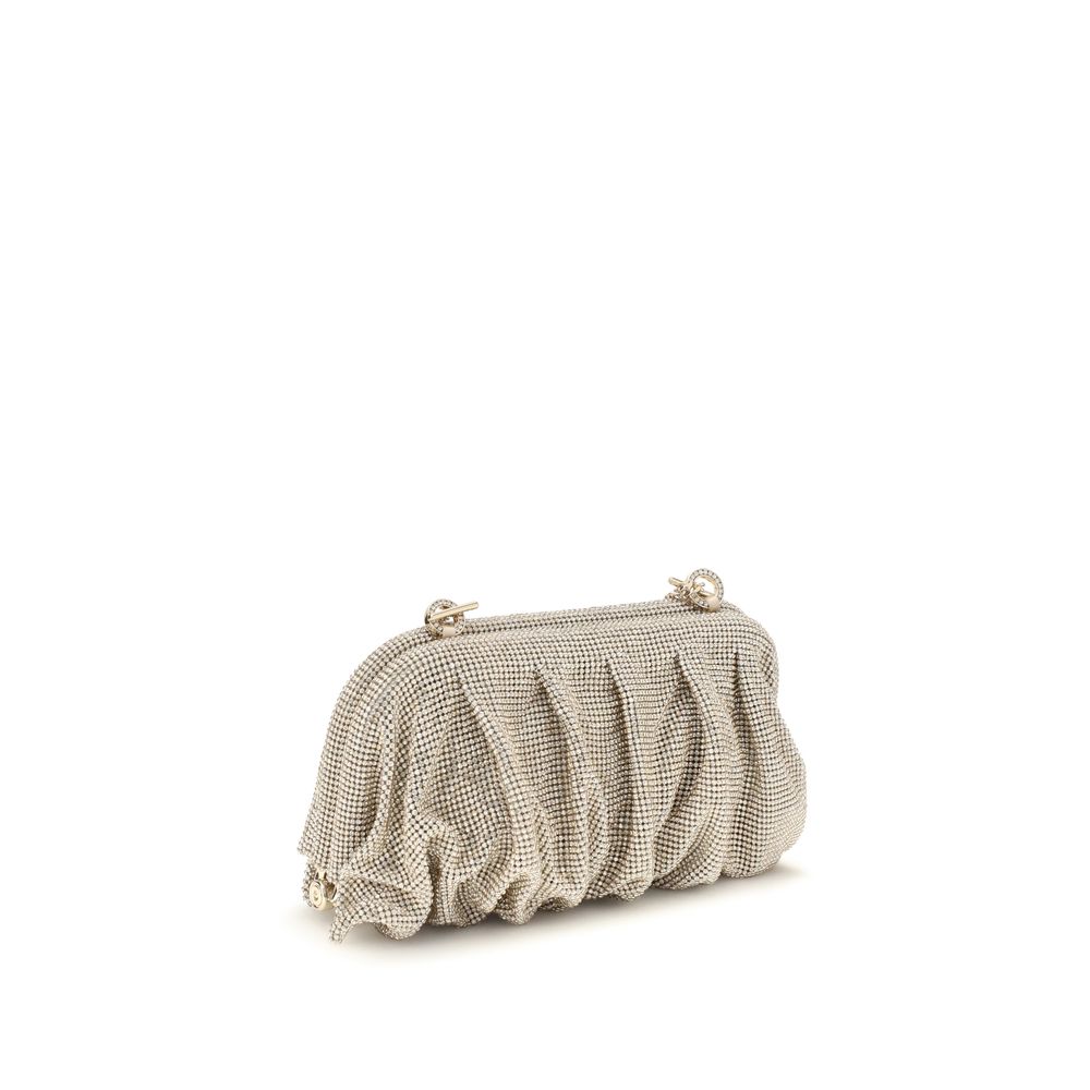 Benedetta Bruzziches Silver Aluminum Clutch Women's Bag