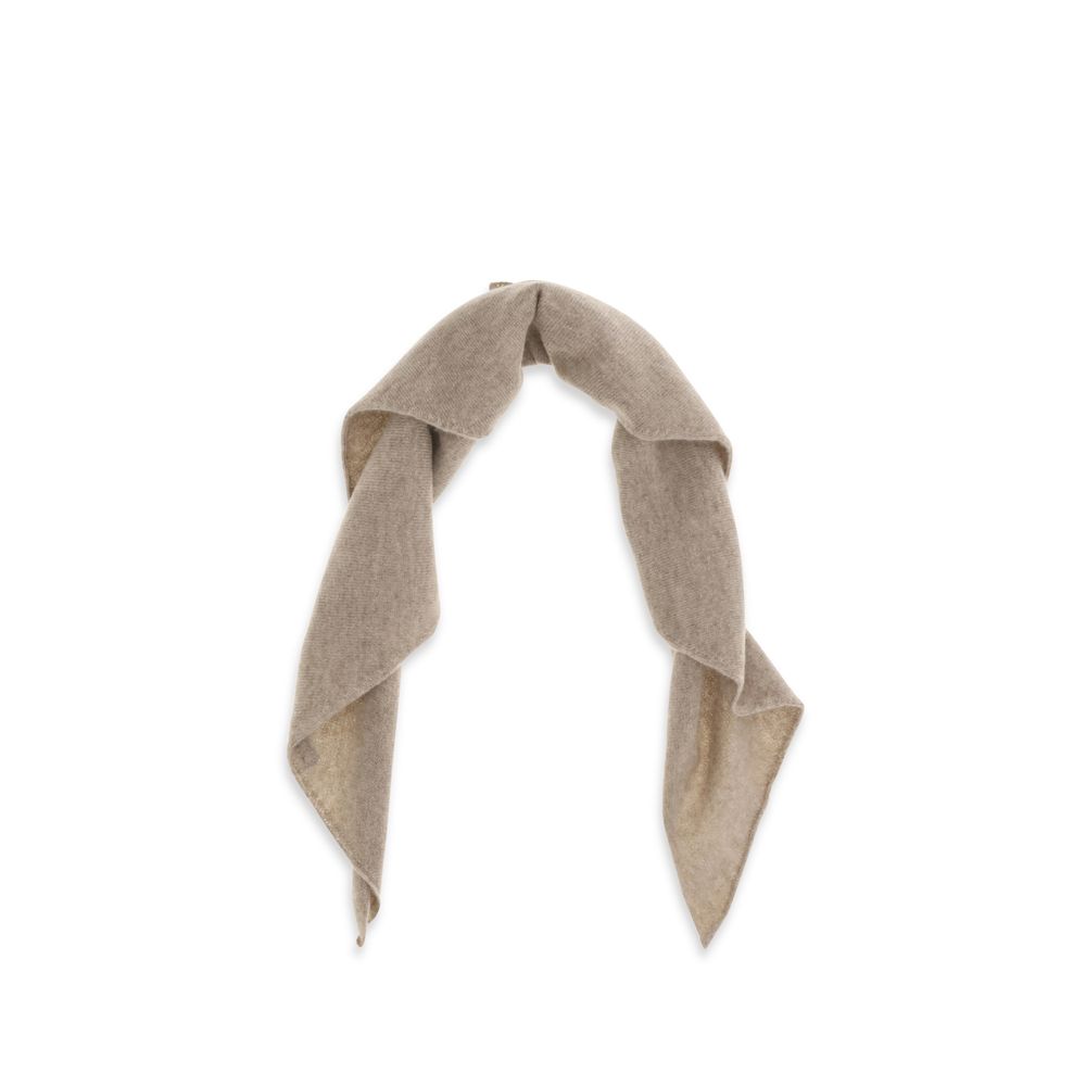 Brunello Cucinelli Beige Cashmere Women's Scarf