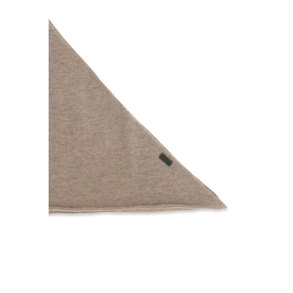 Brunello Cucinelli Beige Cashmere Women's Scarf