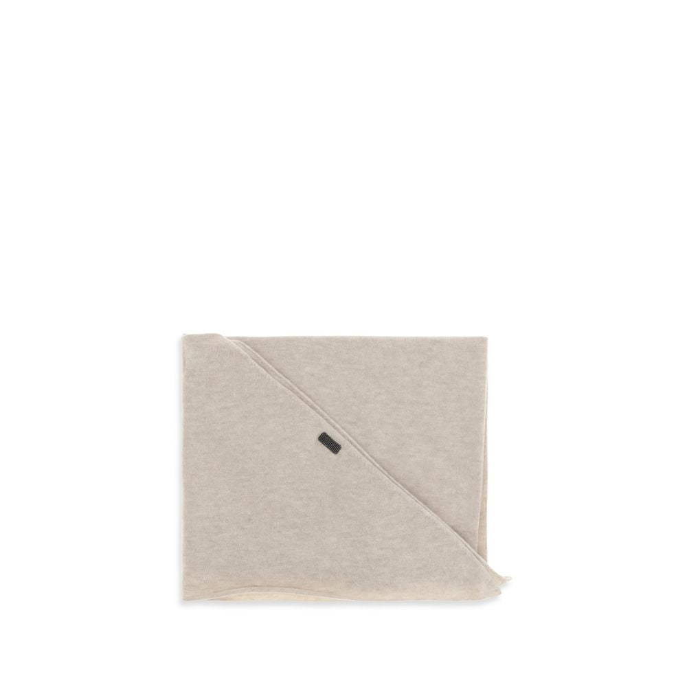 Brunello Cucinelli Beige Cashmere Women's Scarf