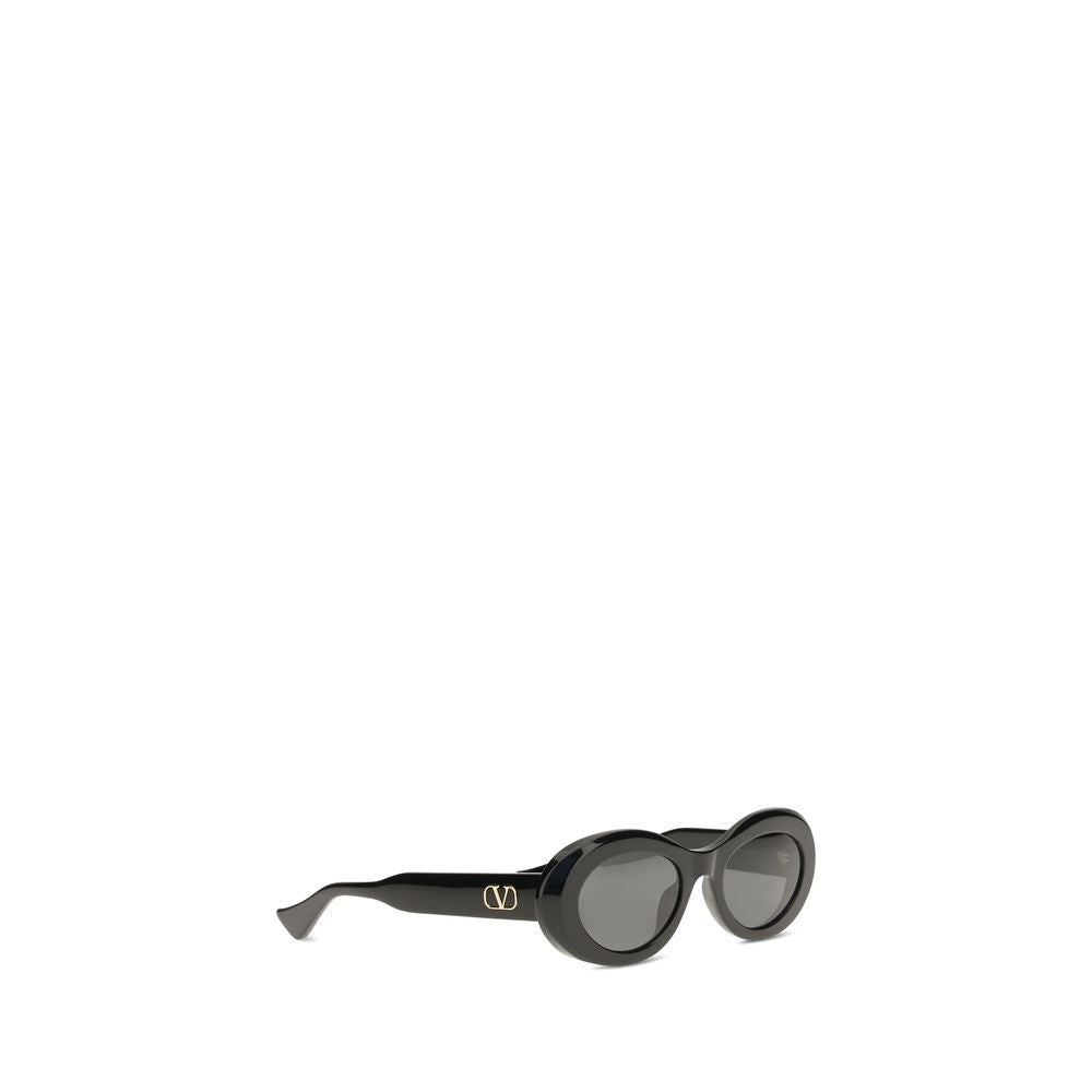 Valentino Garavani Black Acetate Women's Sunglasses