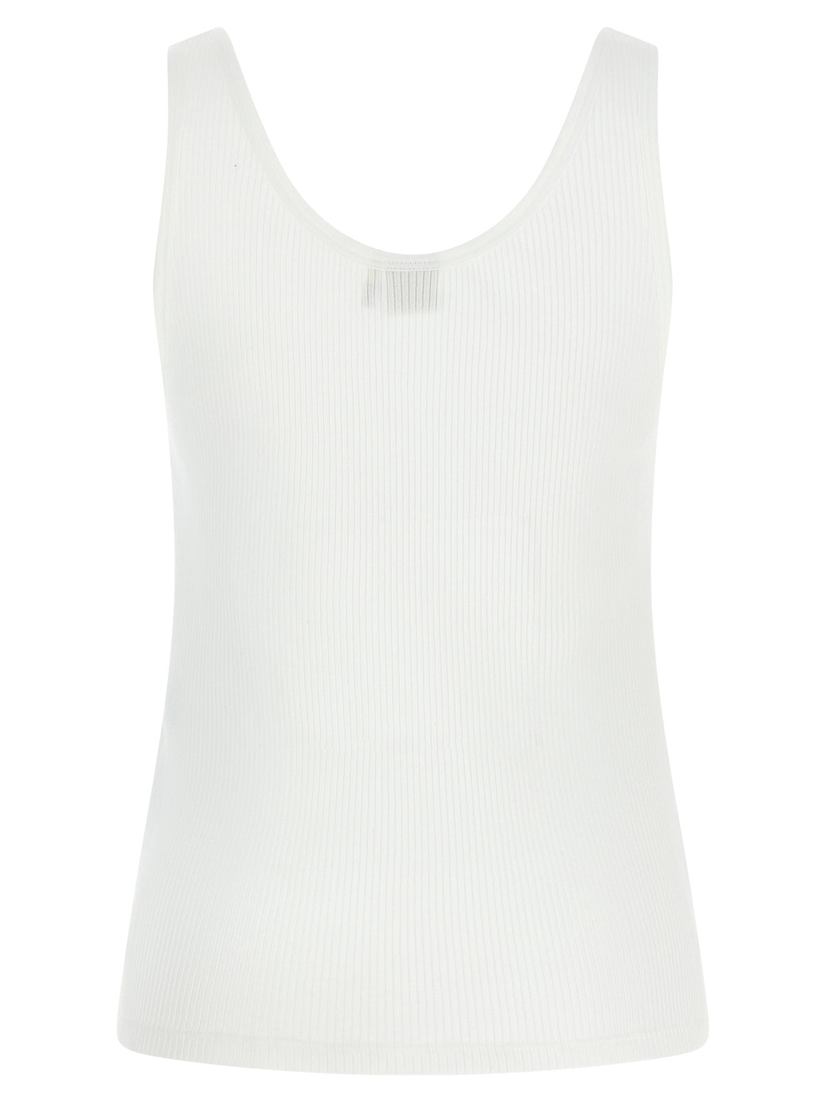Chloé White Cotton Tank Women's Tops