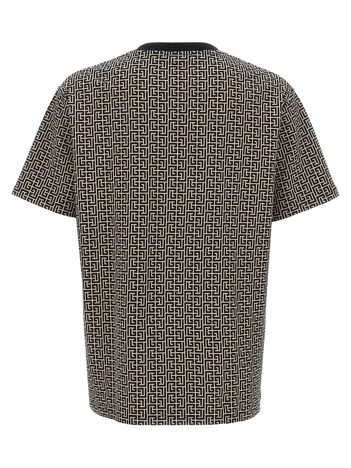 Balmain Bicolor Cotton Men's T-Shirt