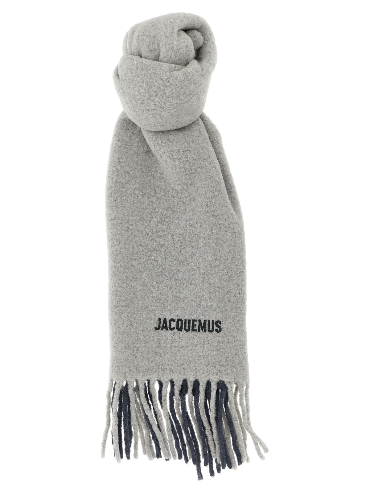 Jacquemus Gray Wool Men's Scarf