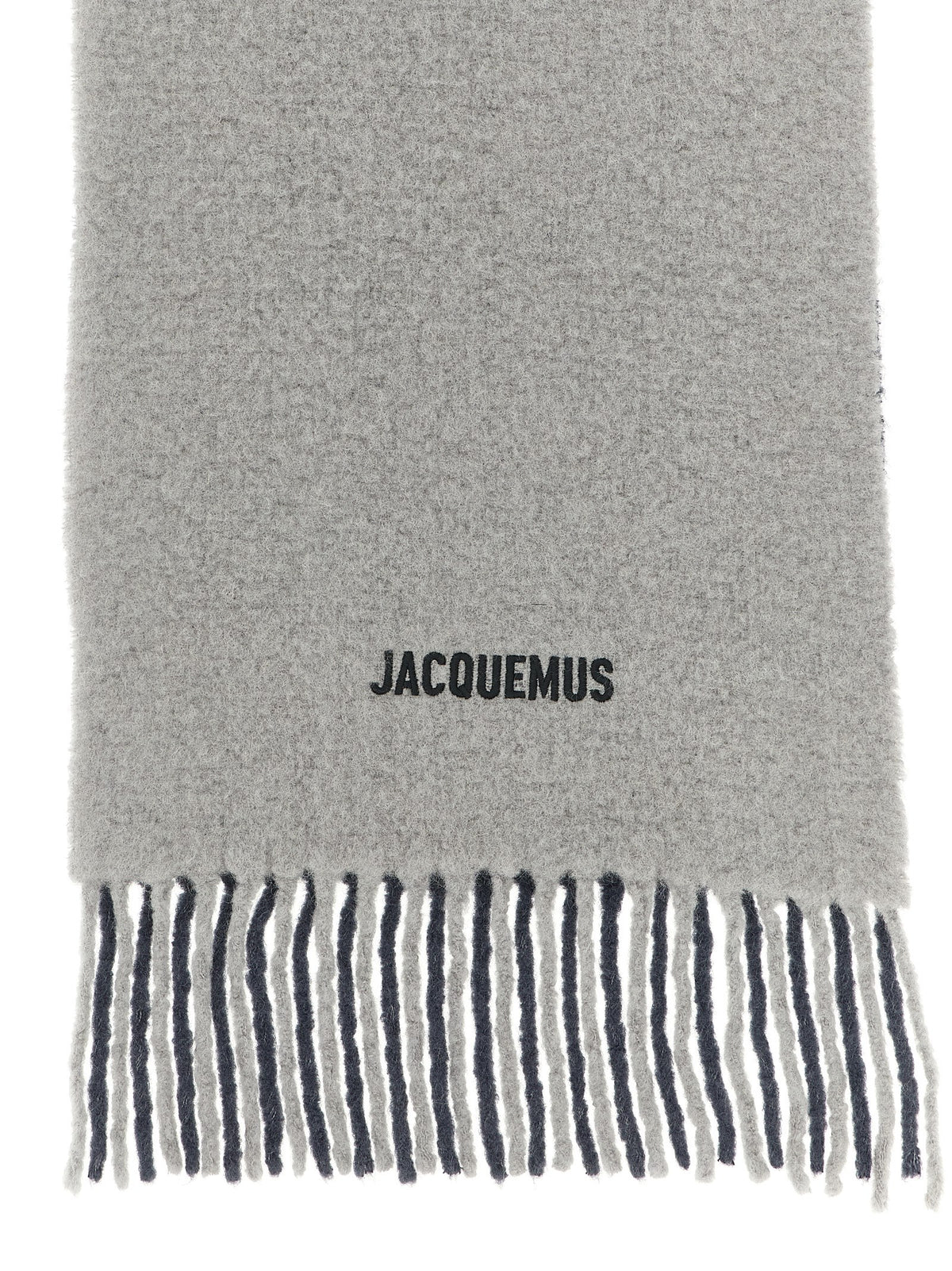 Jacquemus Gray Wool Men's Scarf