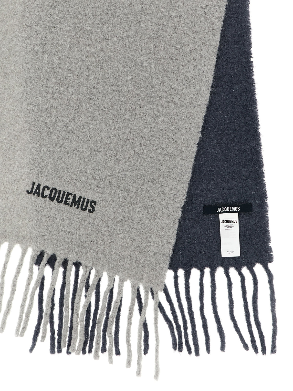 Jacquemus Gray Wool Men's Scarf
