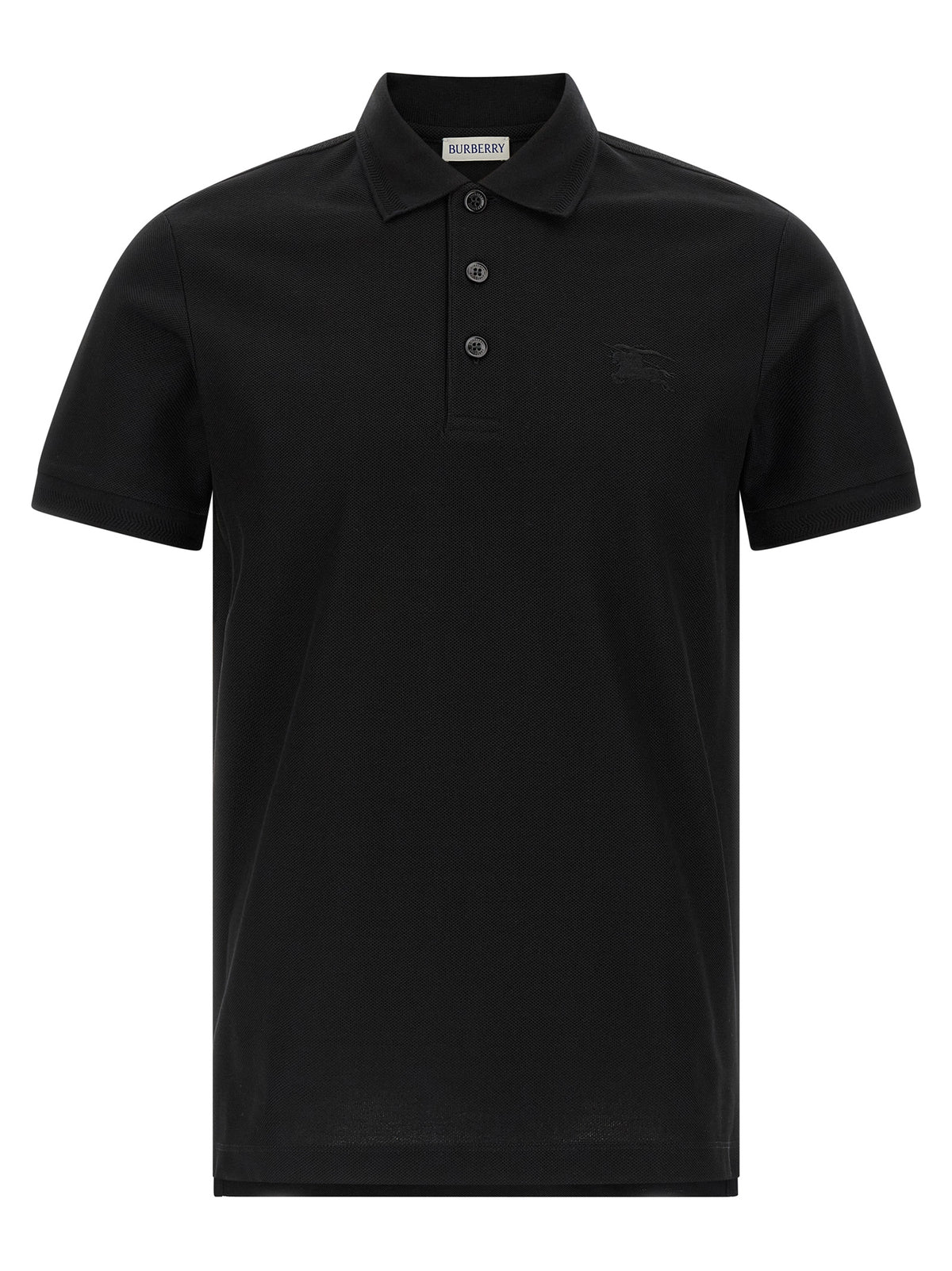 Burberry Black Cotton Polo Men's Shirt
