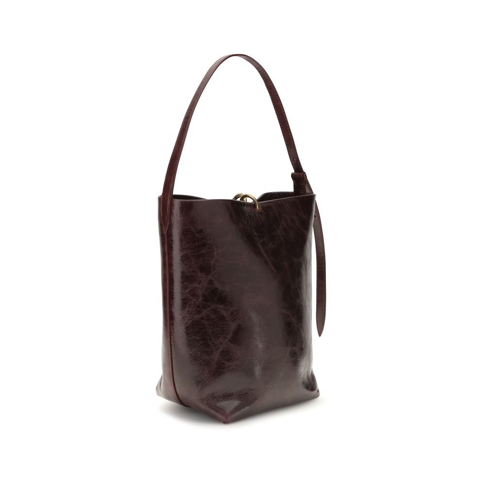 Benedetta Bruzziches Bordeaux Calf Leather Bos Taurus Shoulder Women's Bag