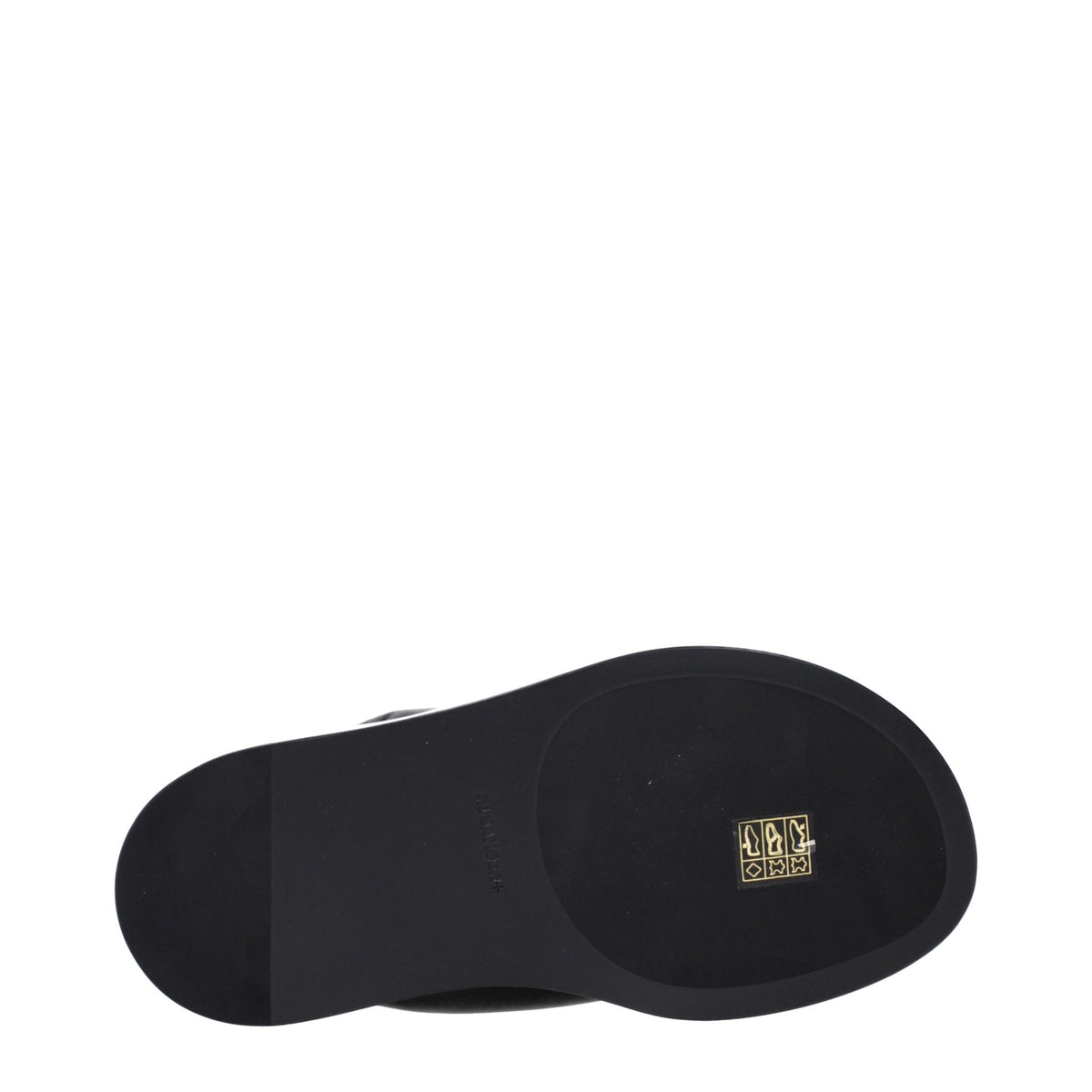 Jil Sander Black Leather Flip-Flop Women's Sandals