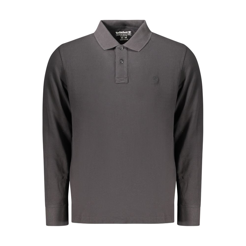 Timberland Black Cotton Polo Men's Shirt
