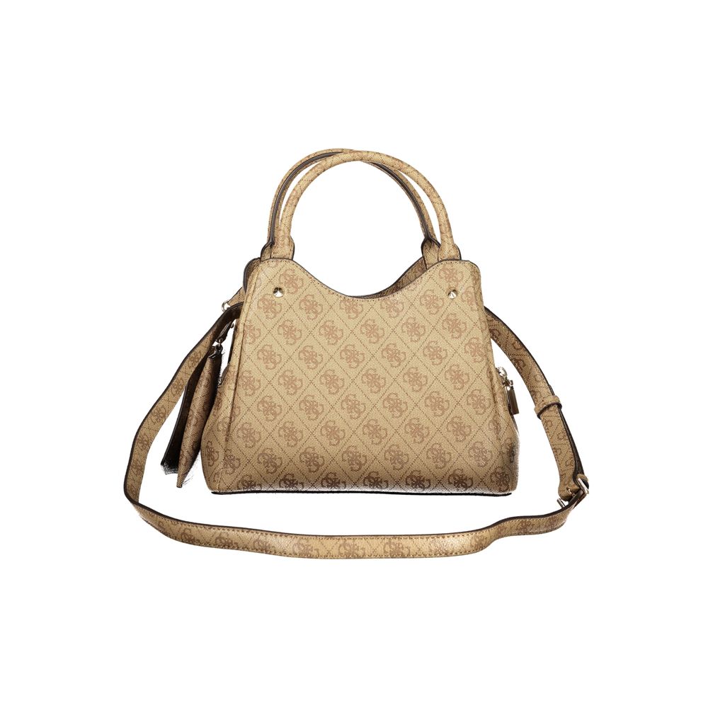 Guess Jeans Beige Polyethylene Women's Handbag