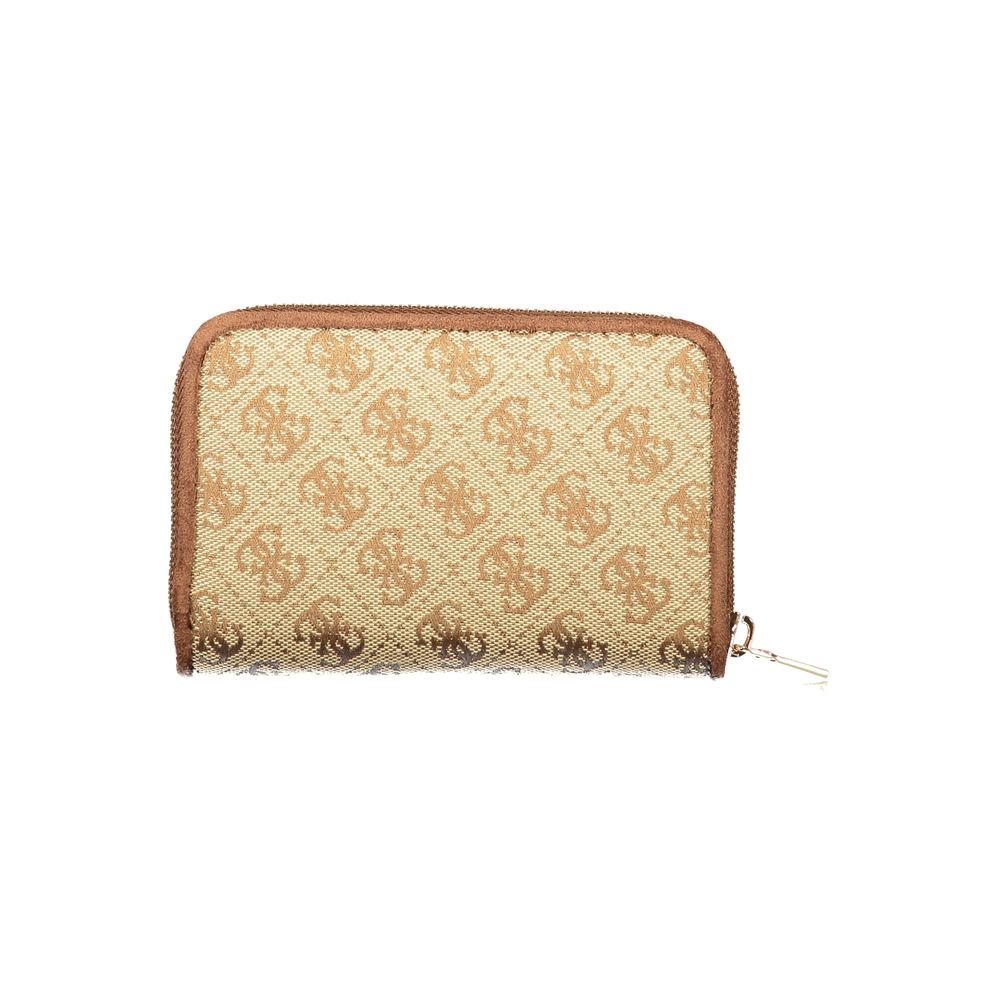 Guess Jeans Beige Polyester Women's Wallet