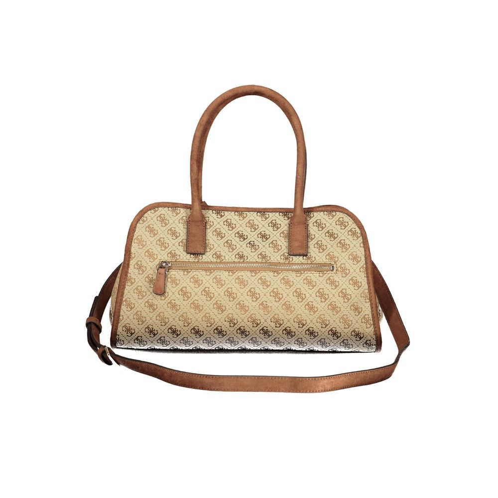 Guess Jeans Beige Polyester Women's Handbag