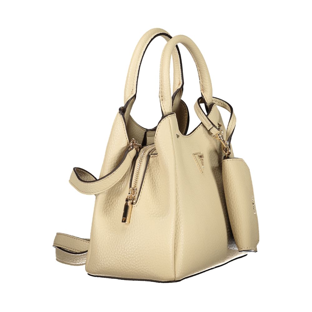Guess Jeans Beige Polyethylene Women's Handbag