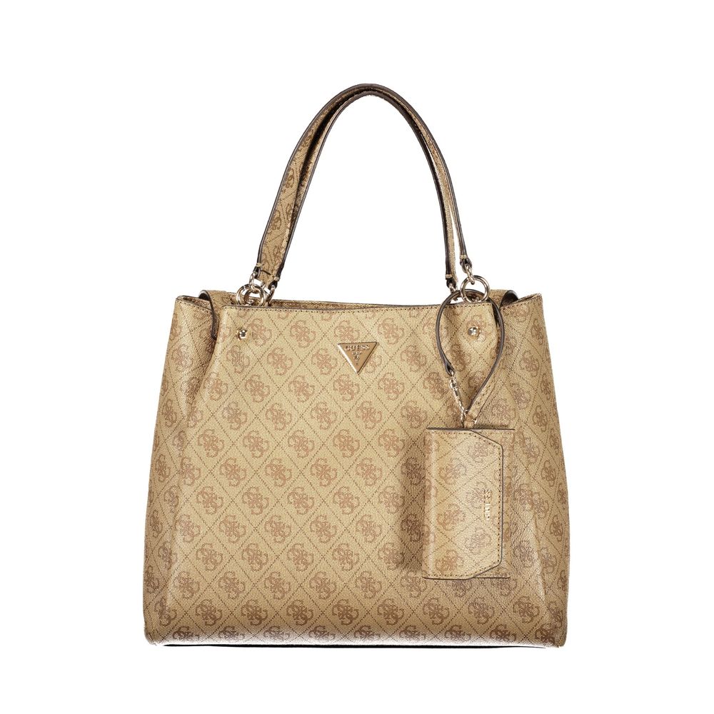 Guess Jeans Beige Polyethylene Women's Handbag