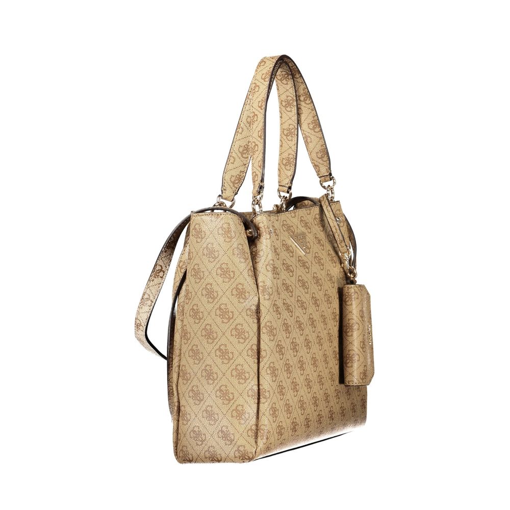 Guess Jeans Beige Polyethylene Women's Handbag