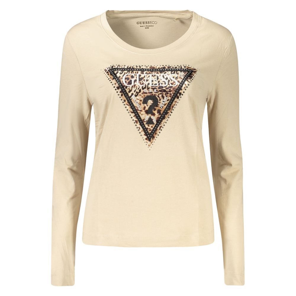 Guess Jeans Beige Cotton Women's T-Shirt
