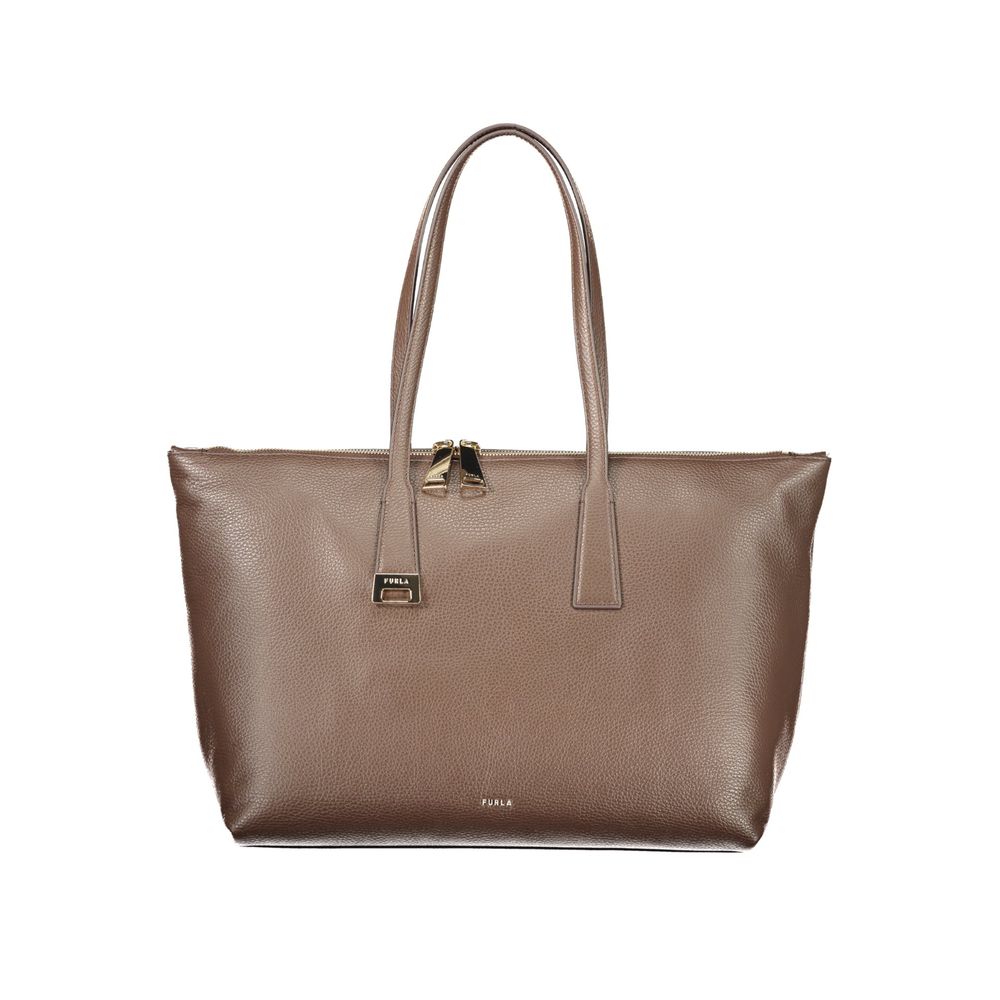 Furla Brown Leather Women's Handbag