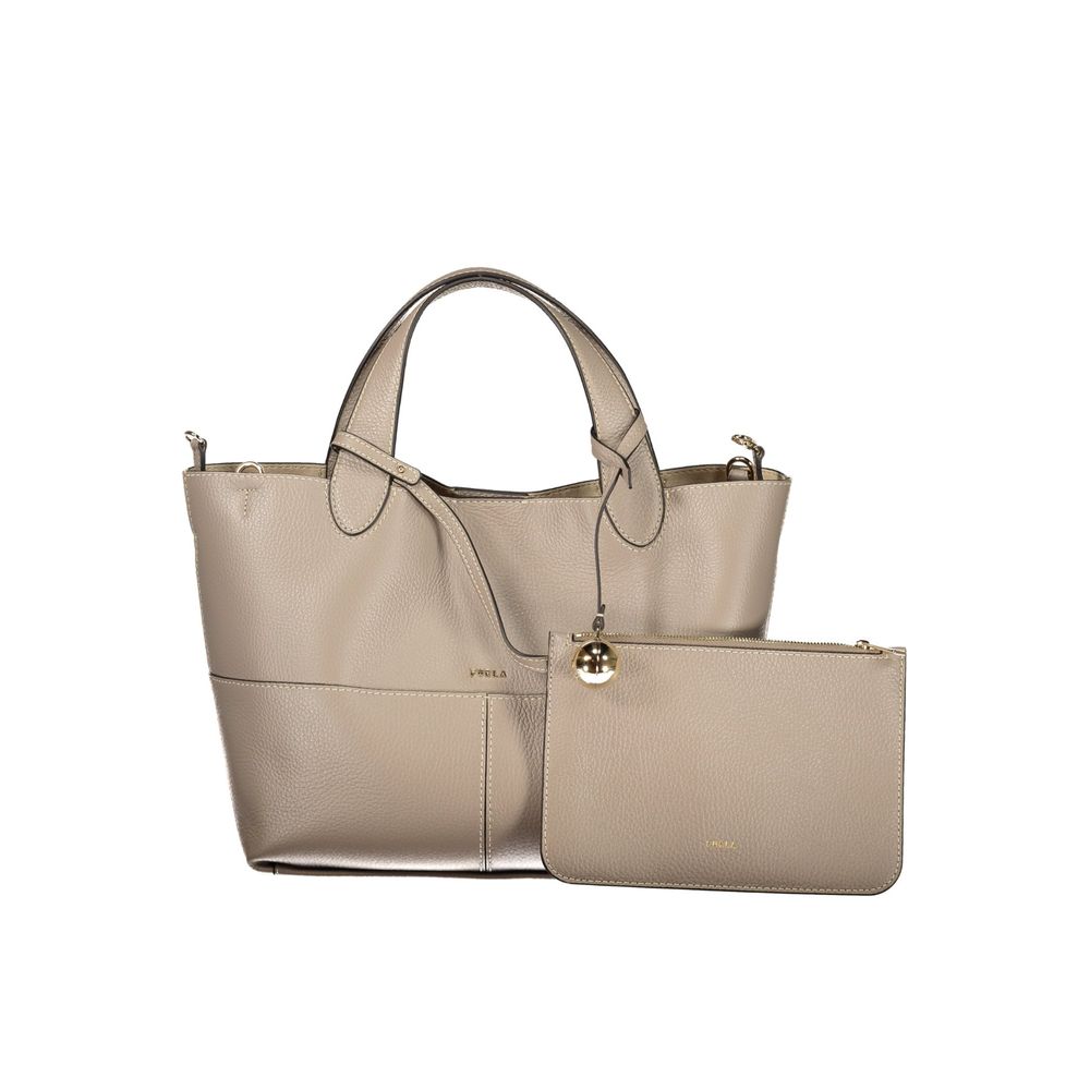 Furla Gray Leather Women's Handbag