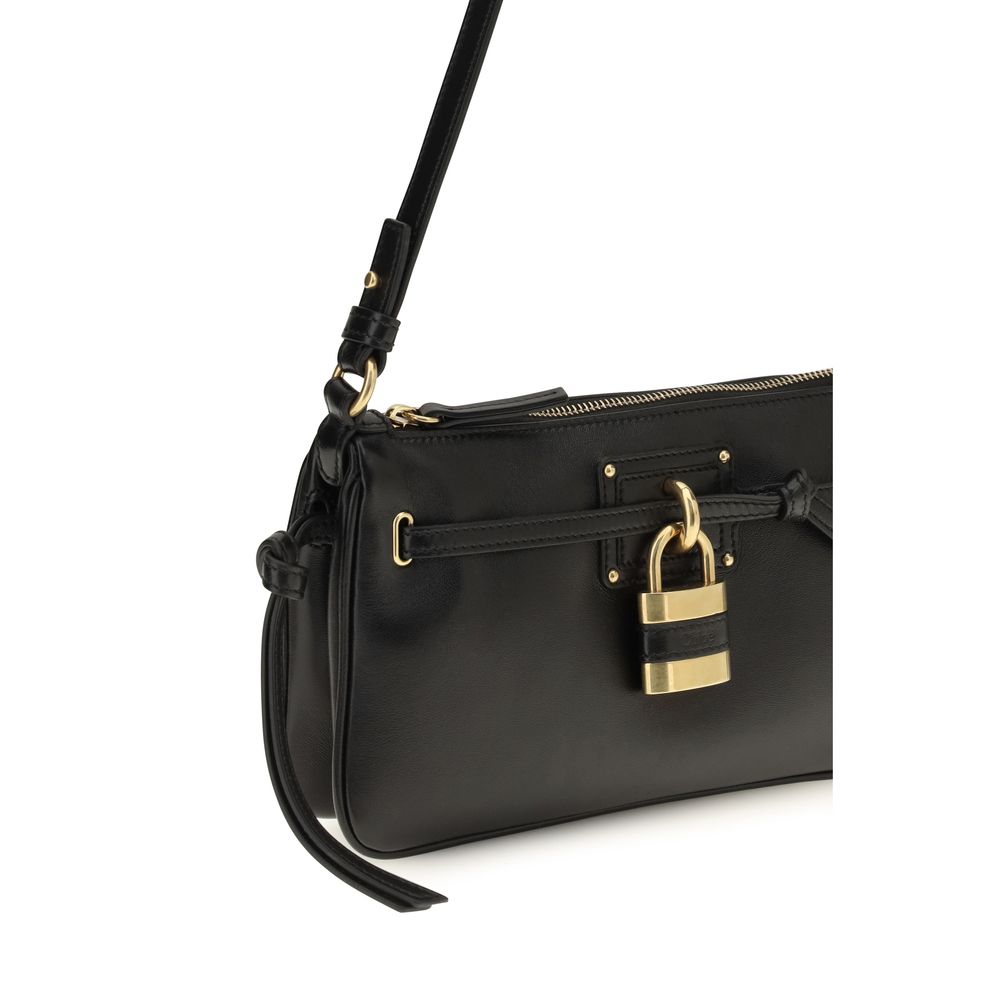 Chloé Black Calf Leather Bos Taurus Shoulder Women's Bag