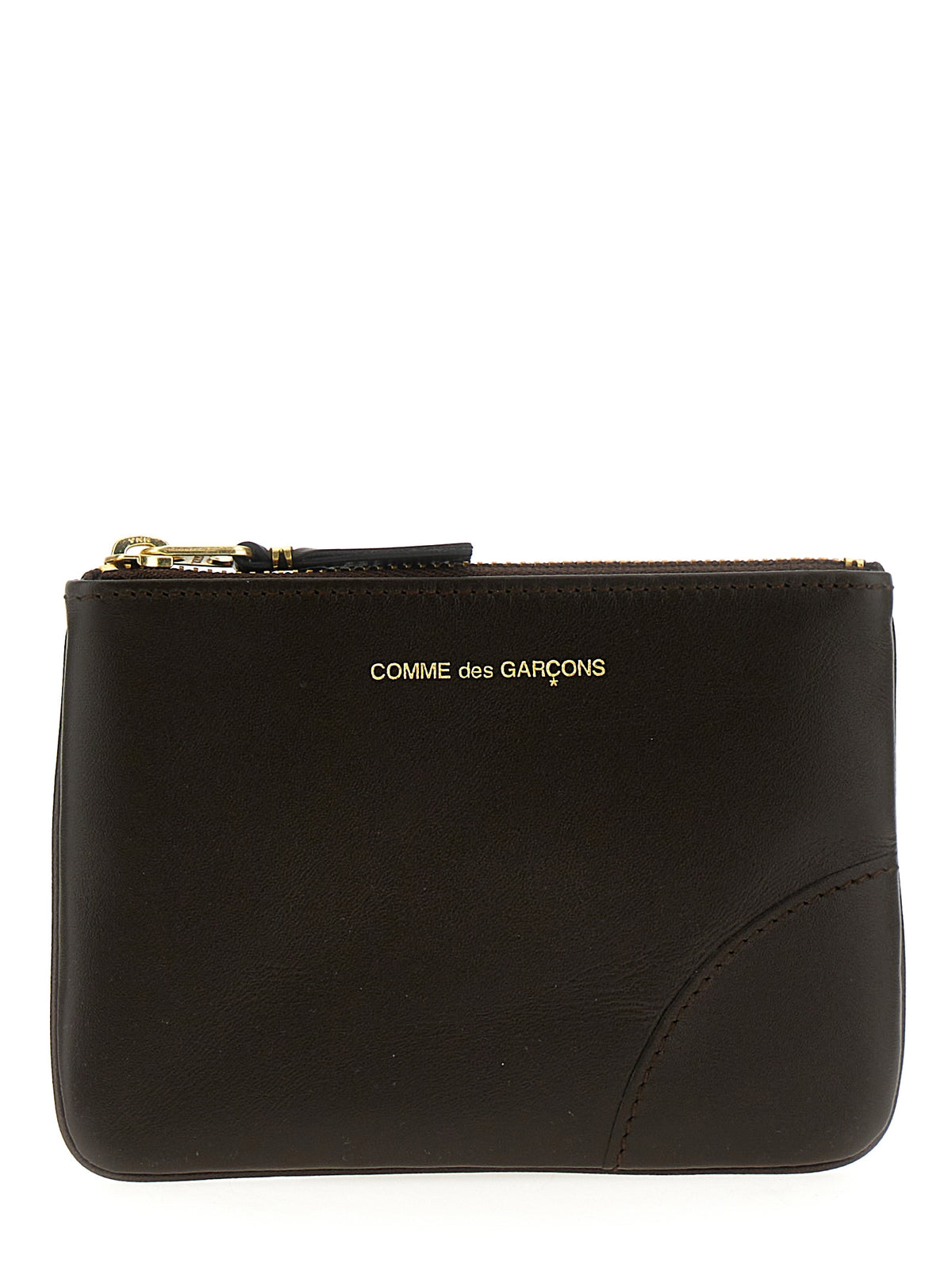 Comme Des Garçons Brown Calfskin  Cardholder