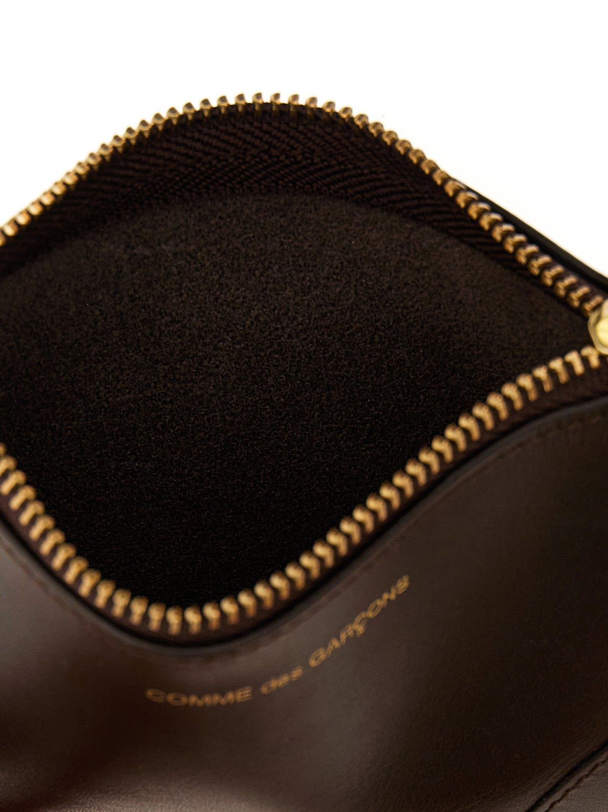 Comme Des Garçons Brown Calfskin  Cardholder