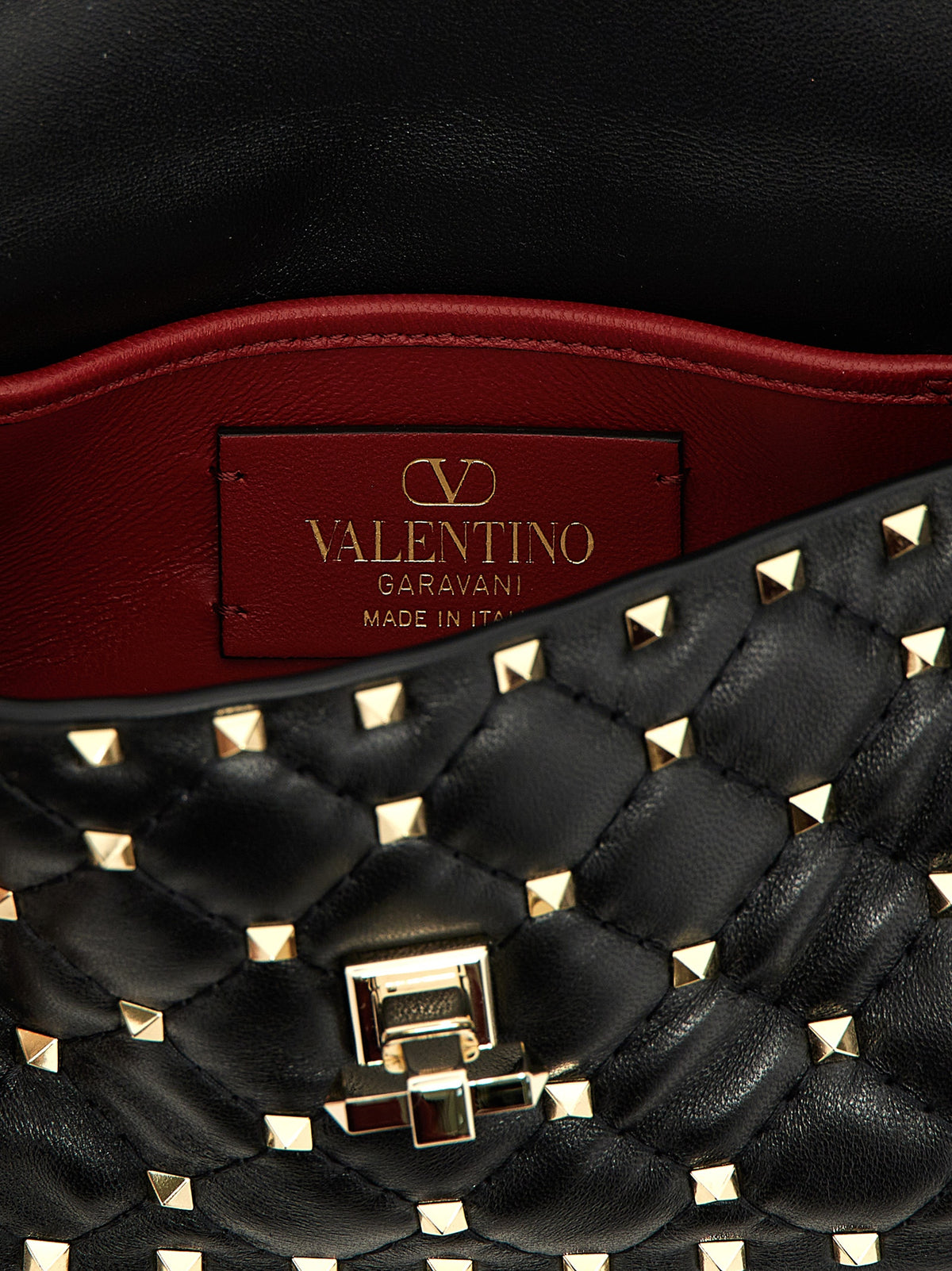 Valentino Garavani Black Lamb Leather Women's Handbag