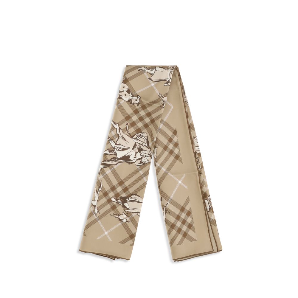 Burberry Beige Silk Women's Scarf