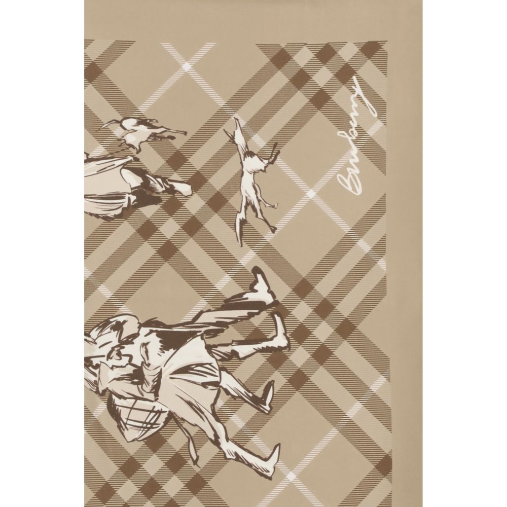 Burberry Beige Silk Women's Scarf