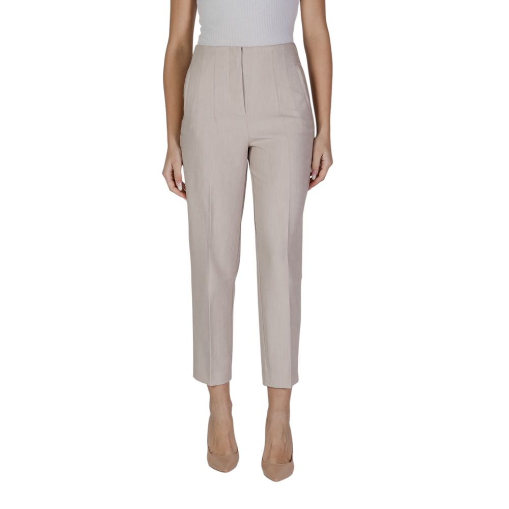 Only Beige Recycled Polyester Casual Women's Pants