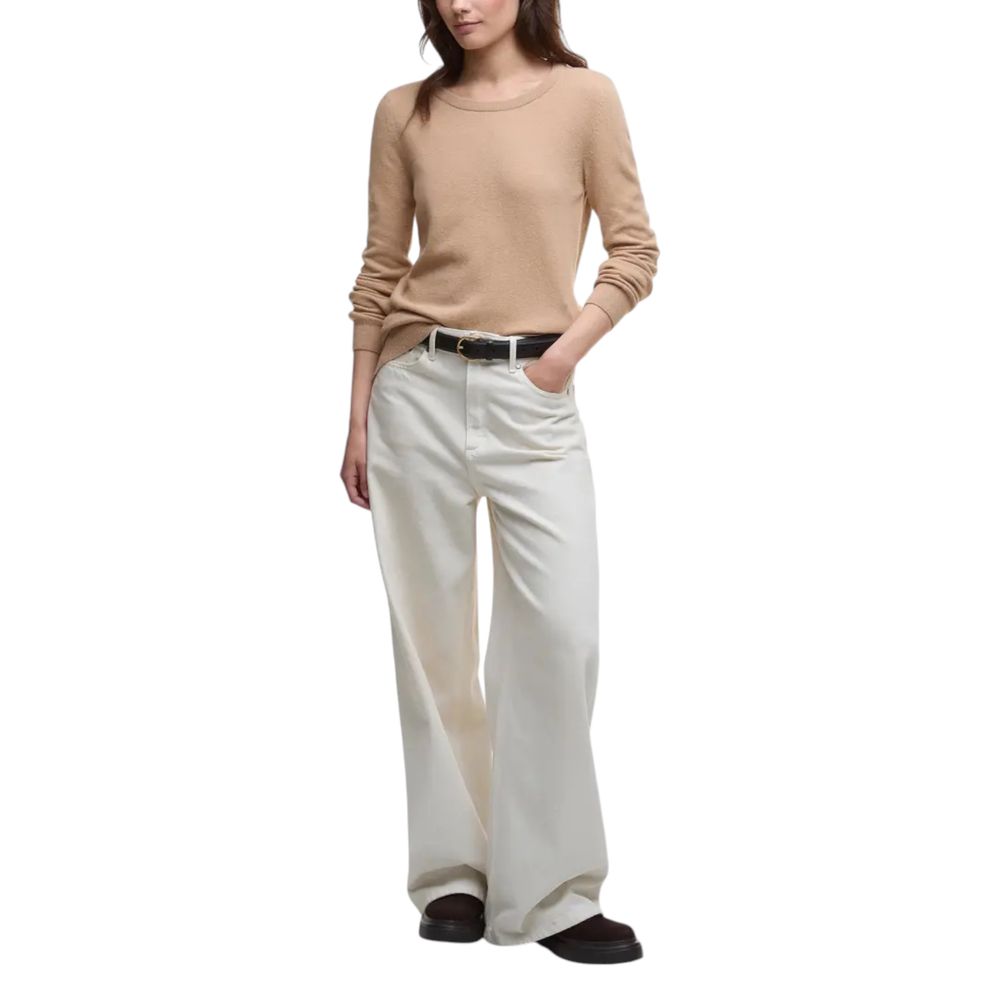Barbour Beige Wool Women's Sweatshirt