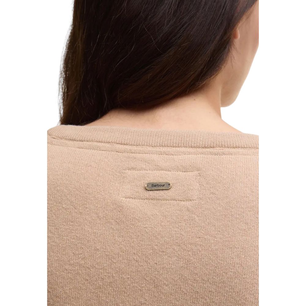 Barbour Beige Wool Women's Sweatshirt