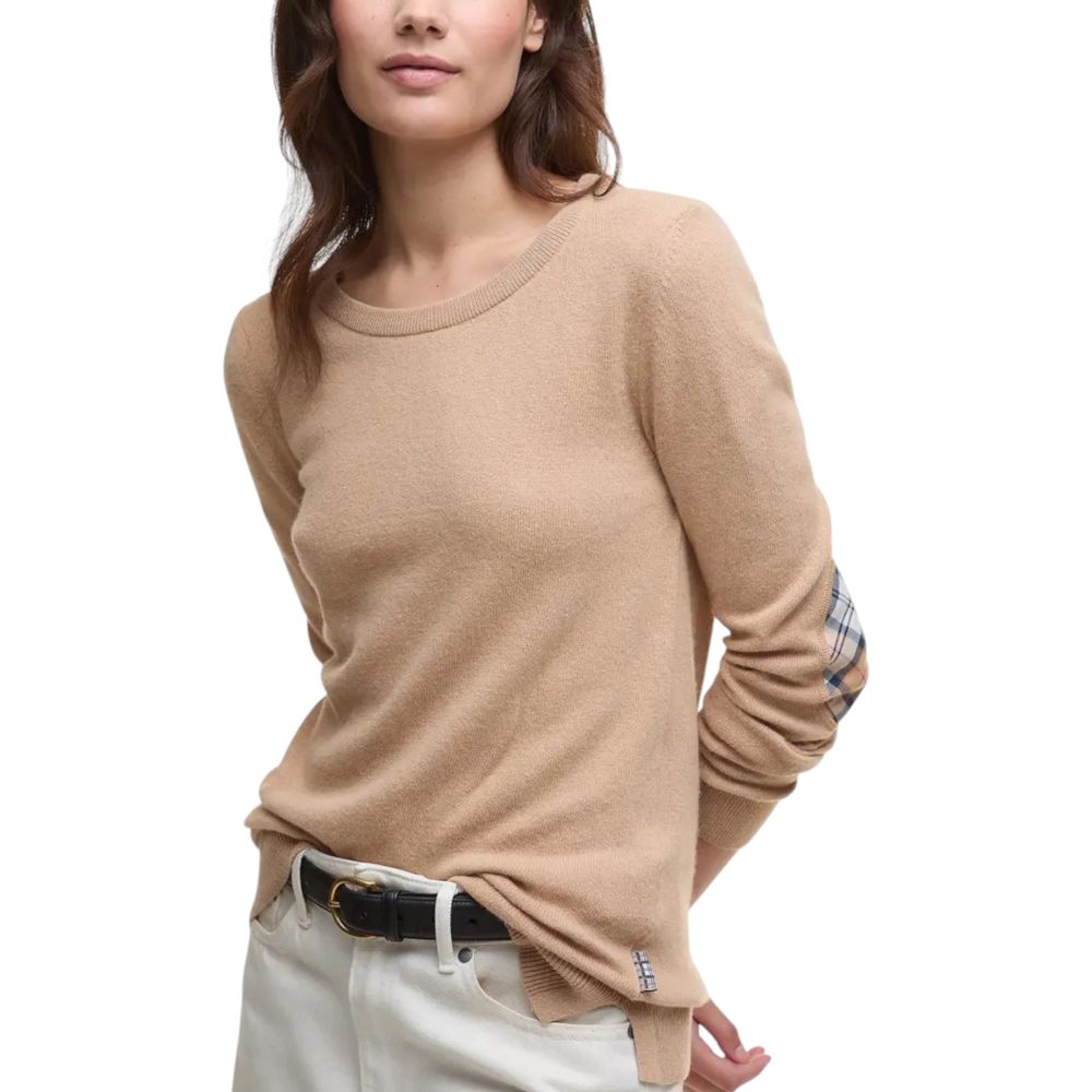 Barbour Beige Wool Women's Sweatshirt