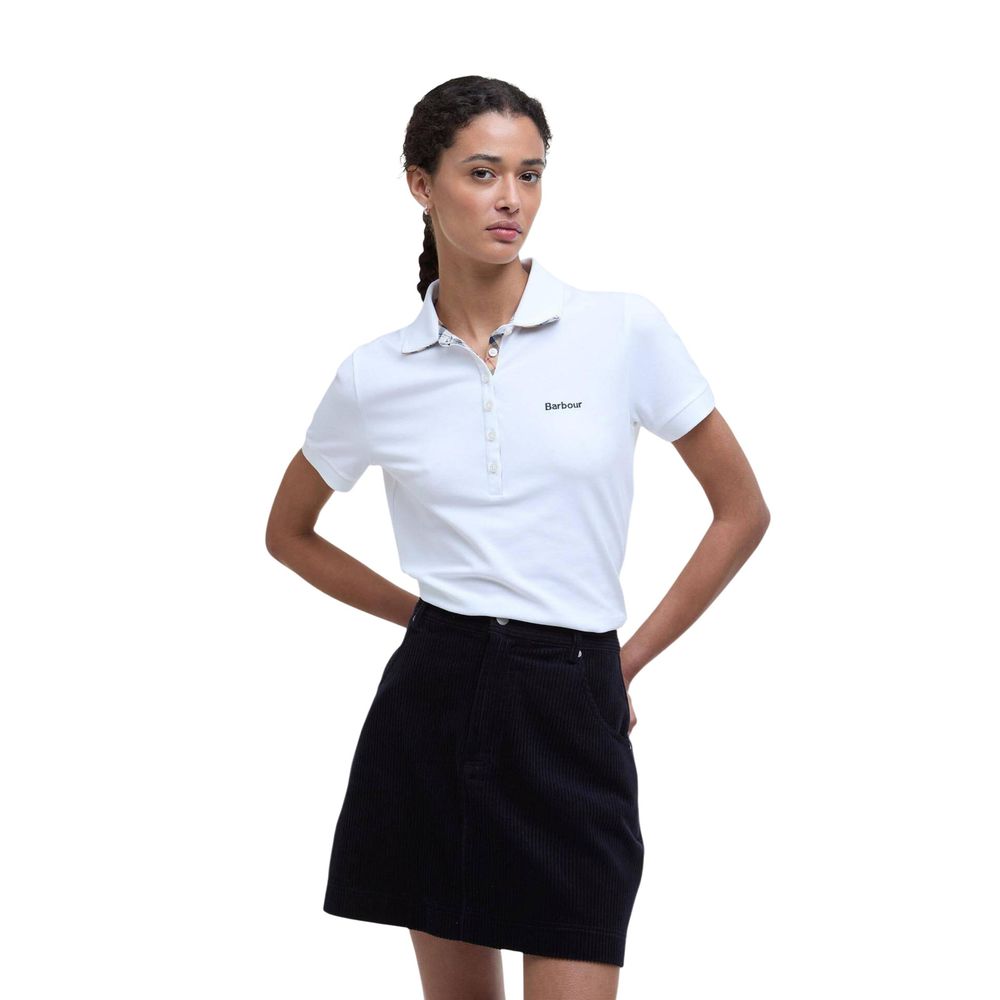 Barbour White Cotton Women's T-Shirt