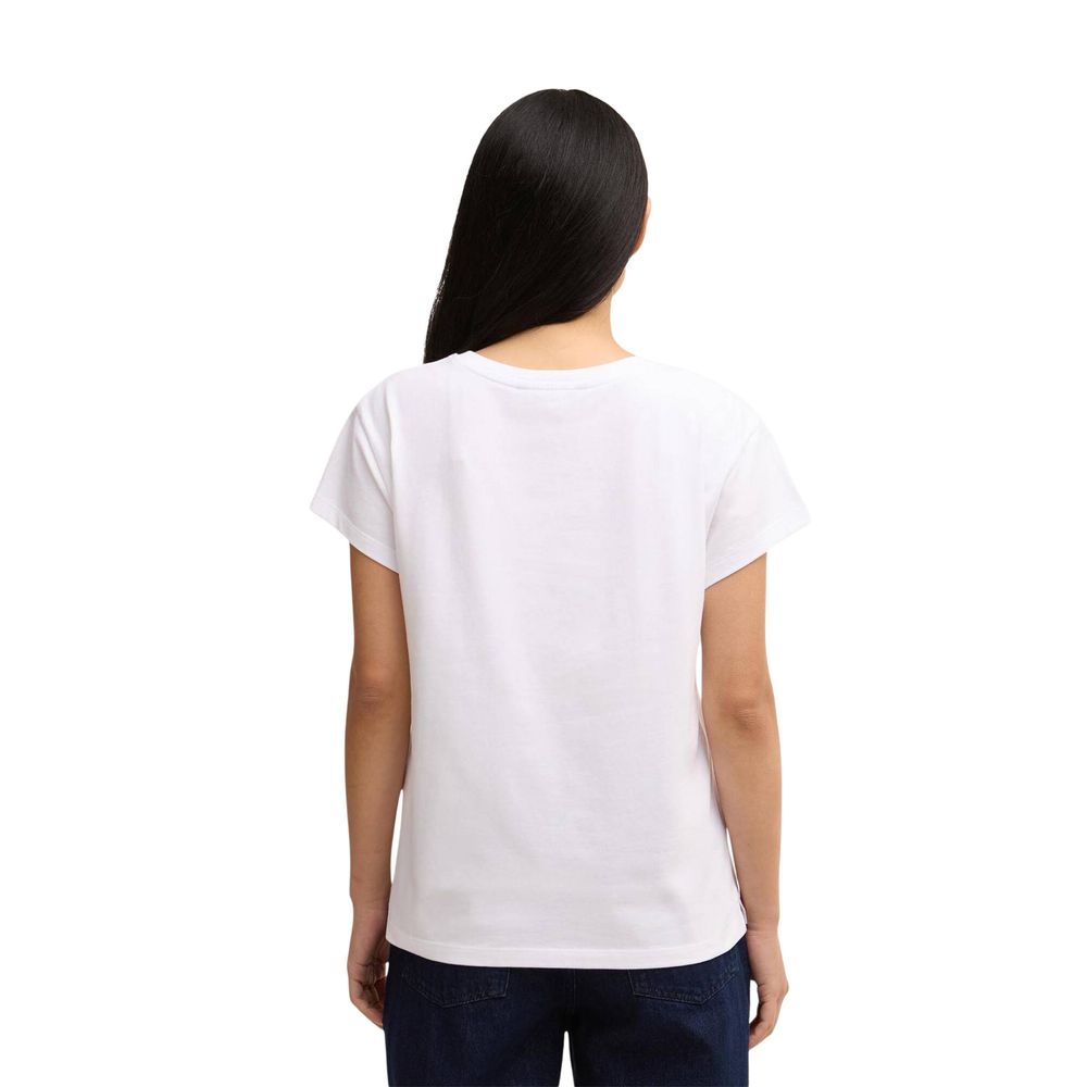 Barbour White Cotton Women's T-Shirt