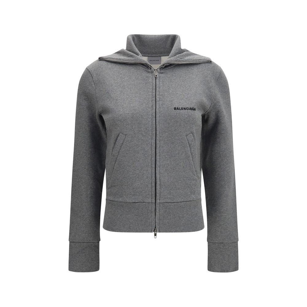 Balenciaga Gray Cotton Women's Sweatshirt