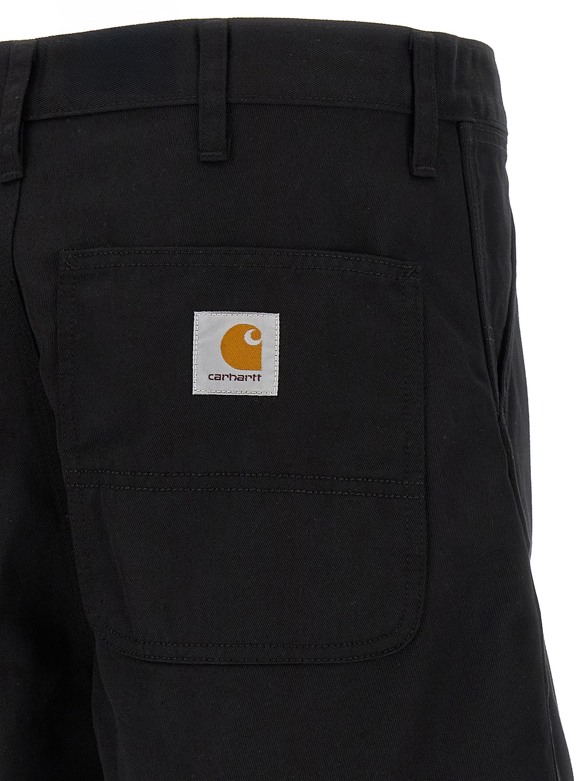 Carhartt Wip Black Polyester Bermuda Men's Shorts