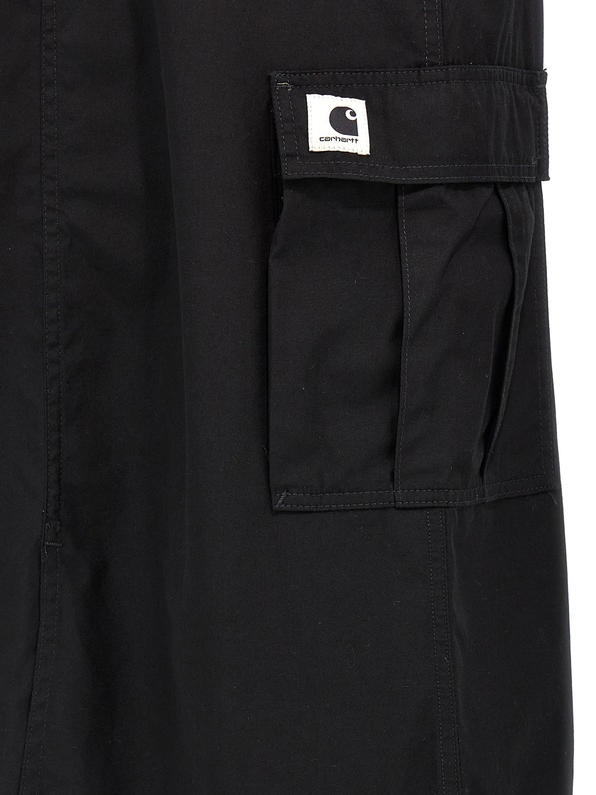 Carhartt Wip Black Cotton Midi Women's Skirt