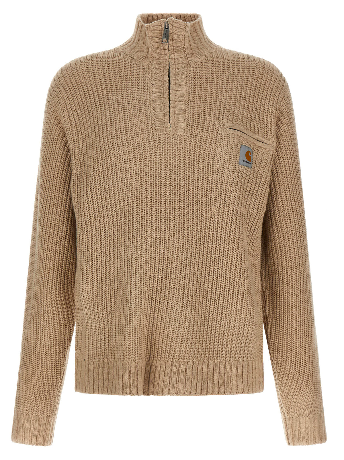 Carhartt Wip Beige Acetate Men's Cardigan