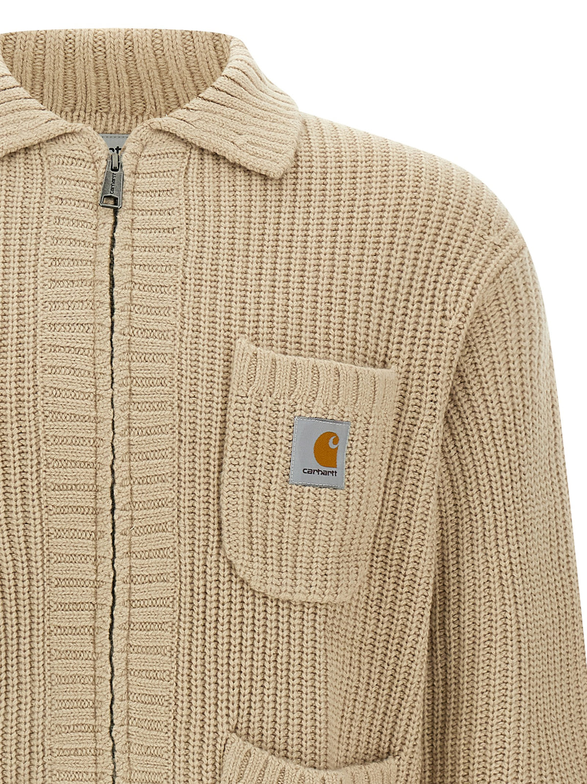Carhartt Wip Beige Acetate Men's Cardigan