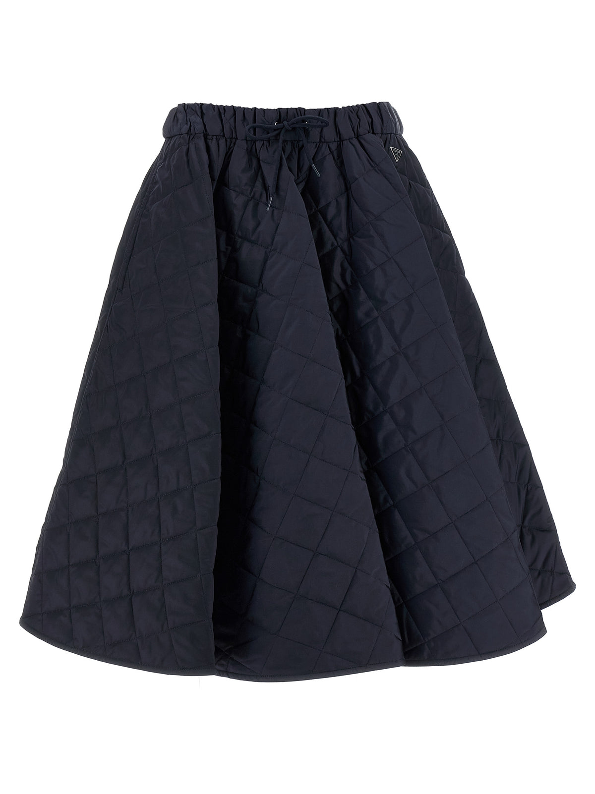 Prada Blue Recycled Polyamide Midi Women's Skirt