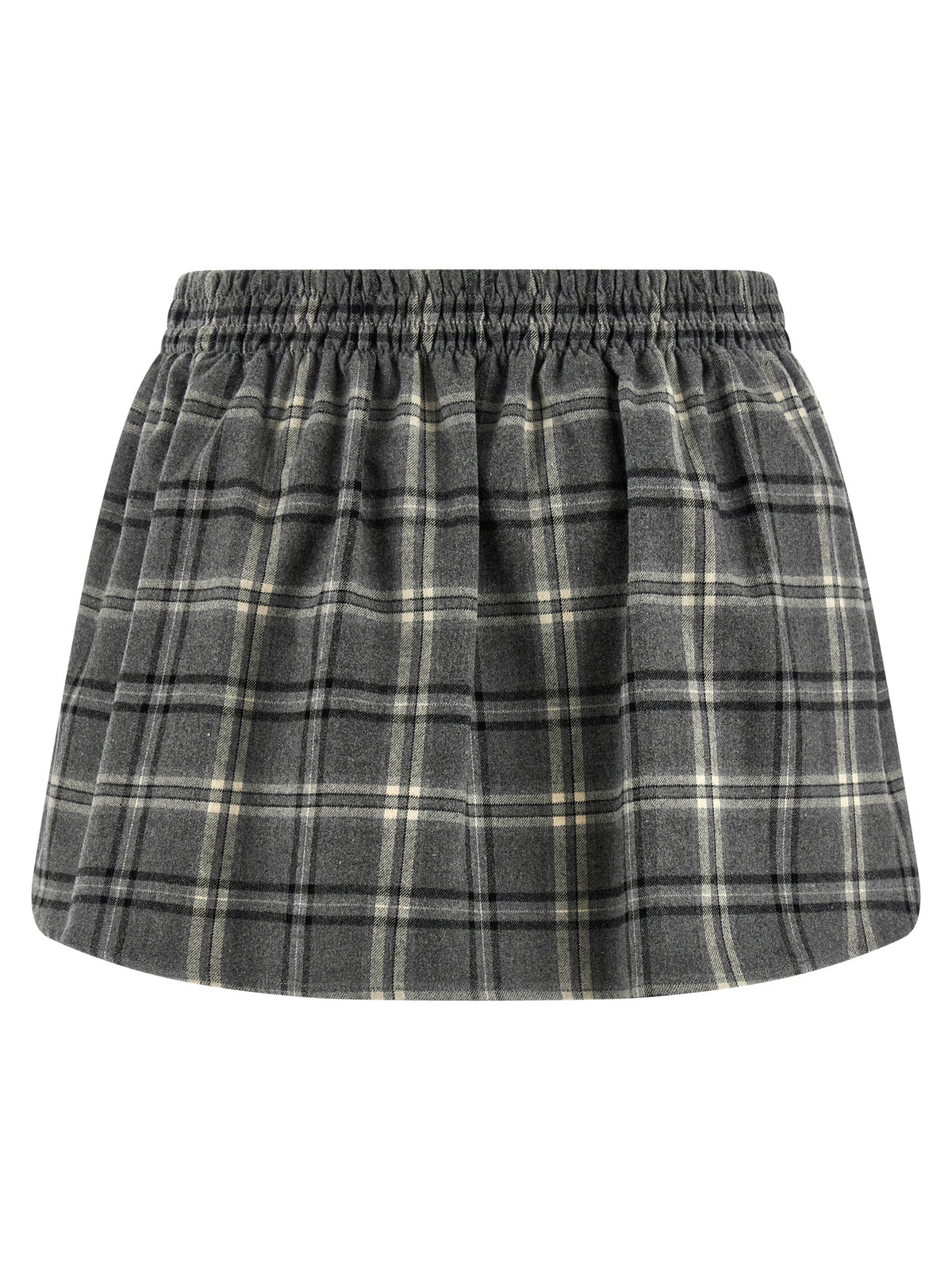 Miu Miu Gray Cotton Long Women's Skirt