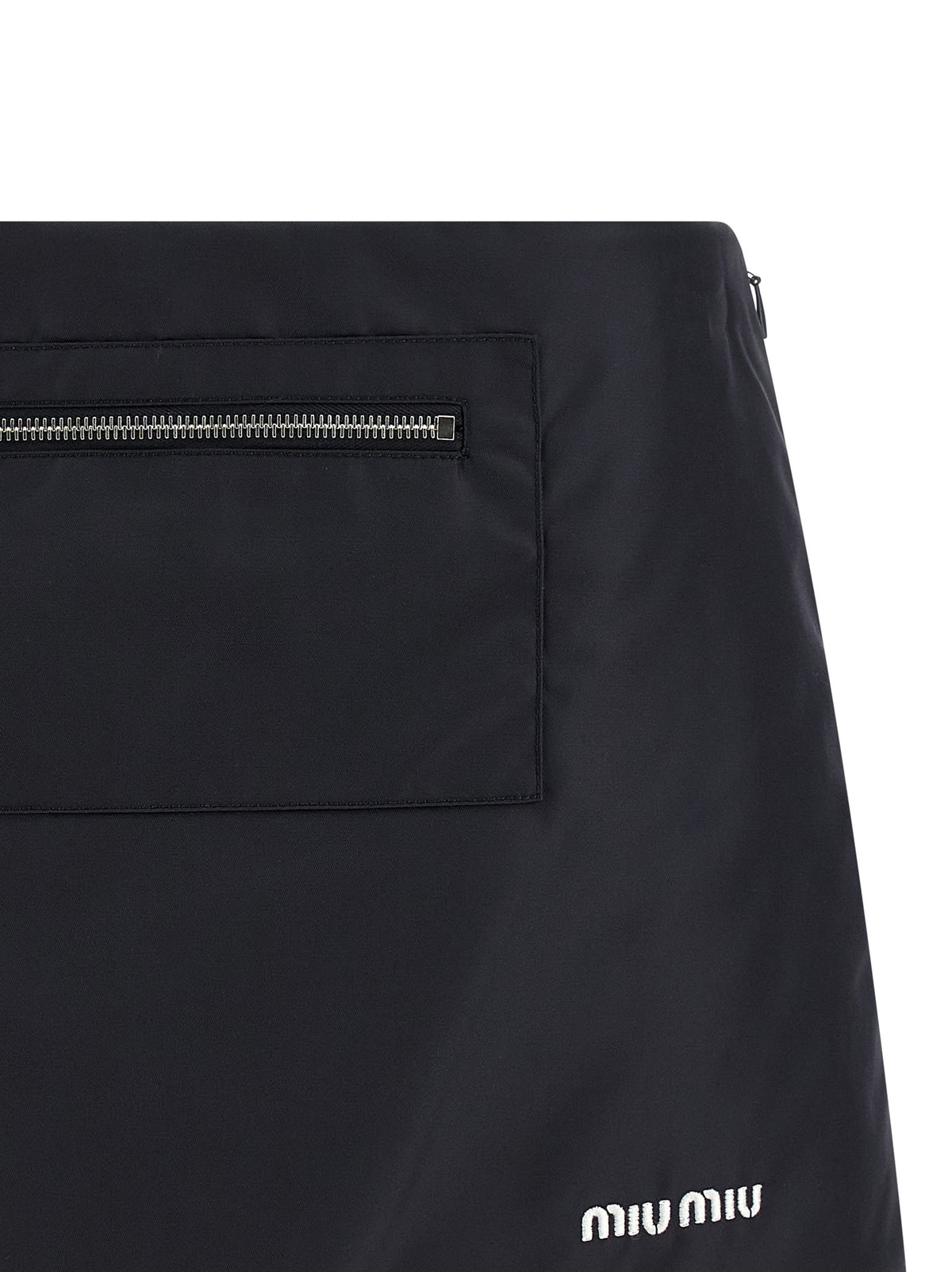 Miu Miu Blue Recycled Polyamide Long Women's Skirt