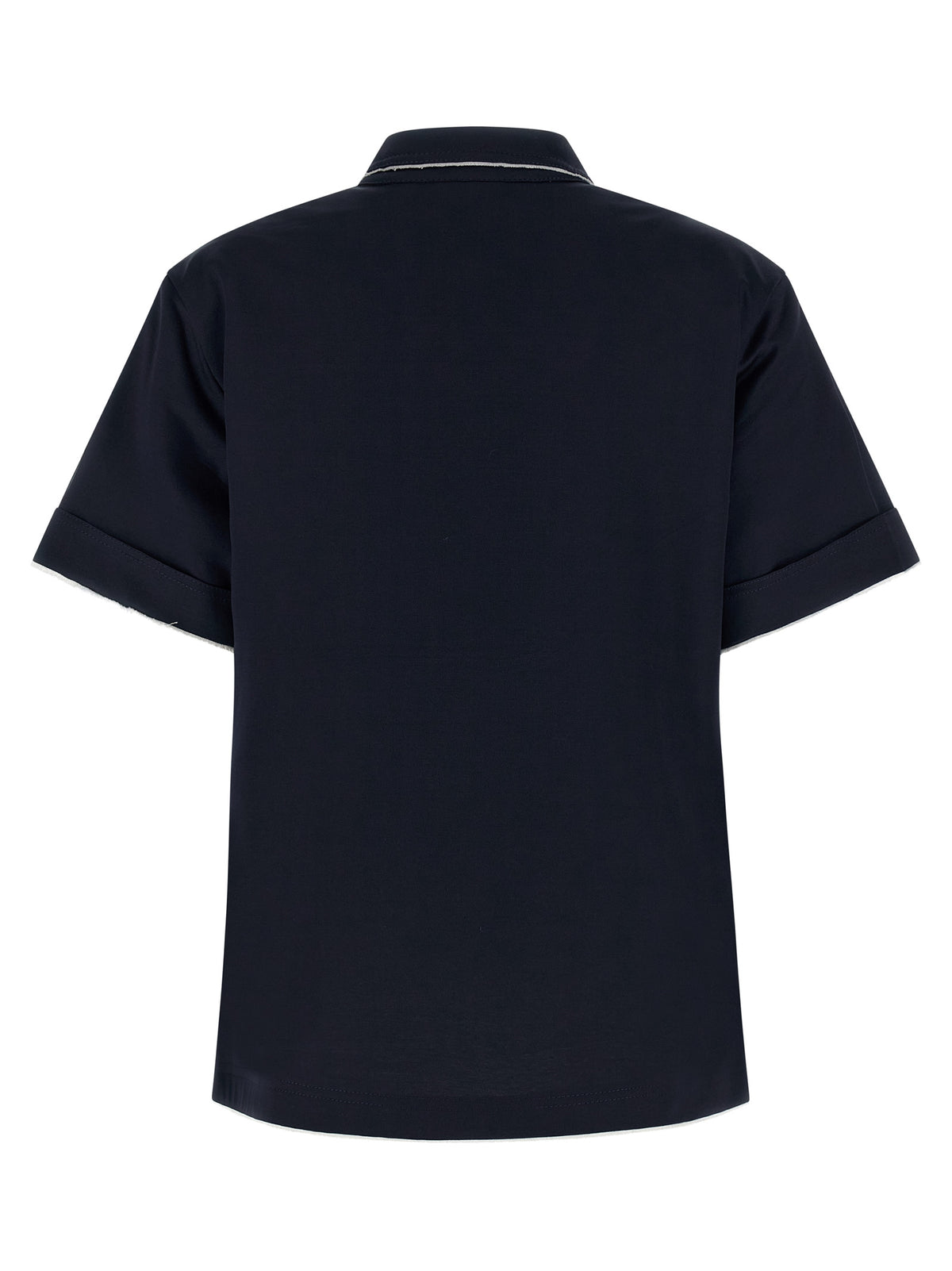 Prada Blue Cotton Polo Women's Shirt