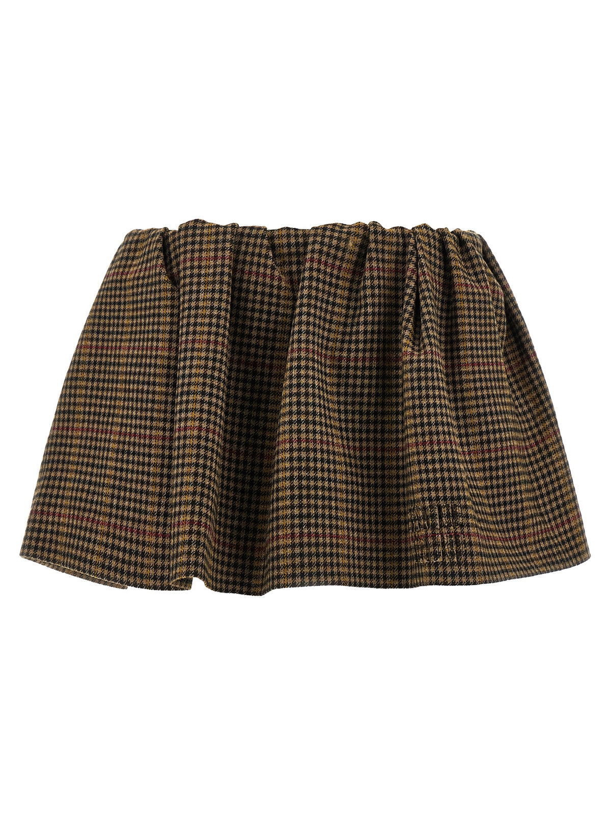 Miu Miu Brown Virgin Wool Long Women's Skirt