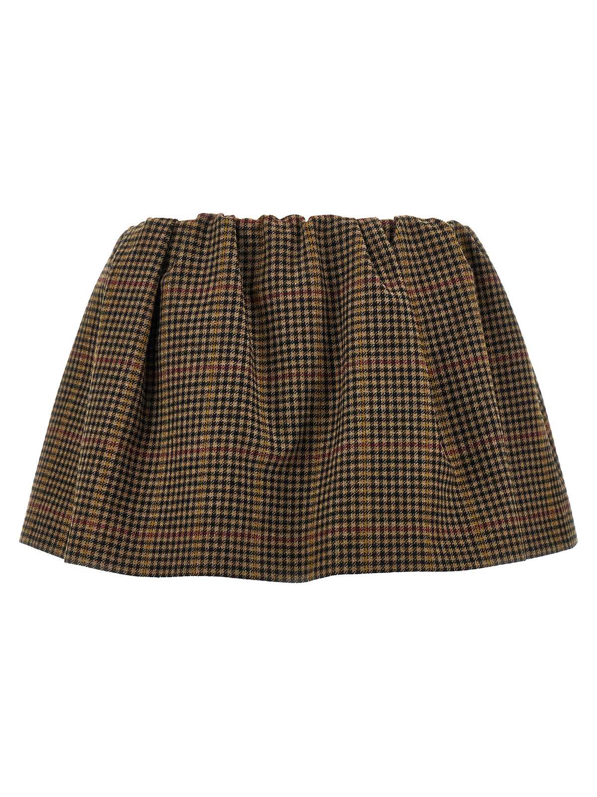 Miu Miu Brown Virgin Wool Long Women's Skirt