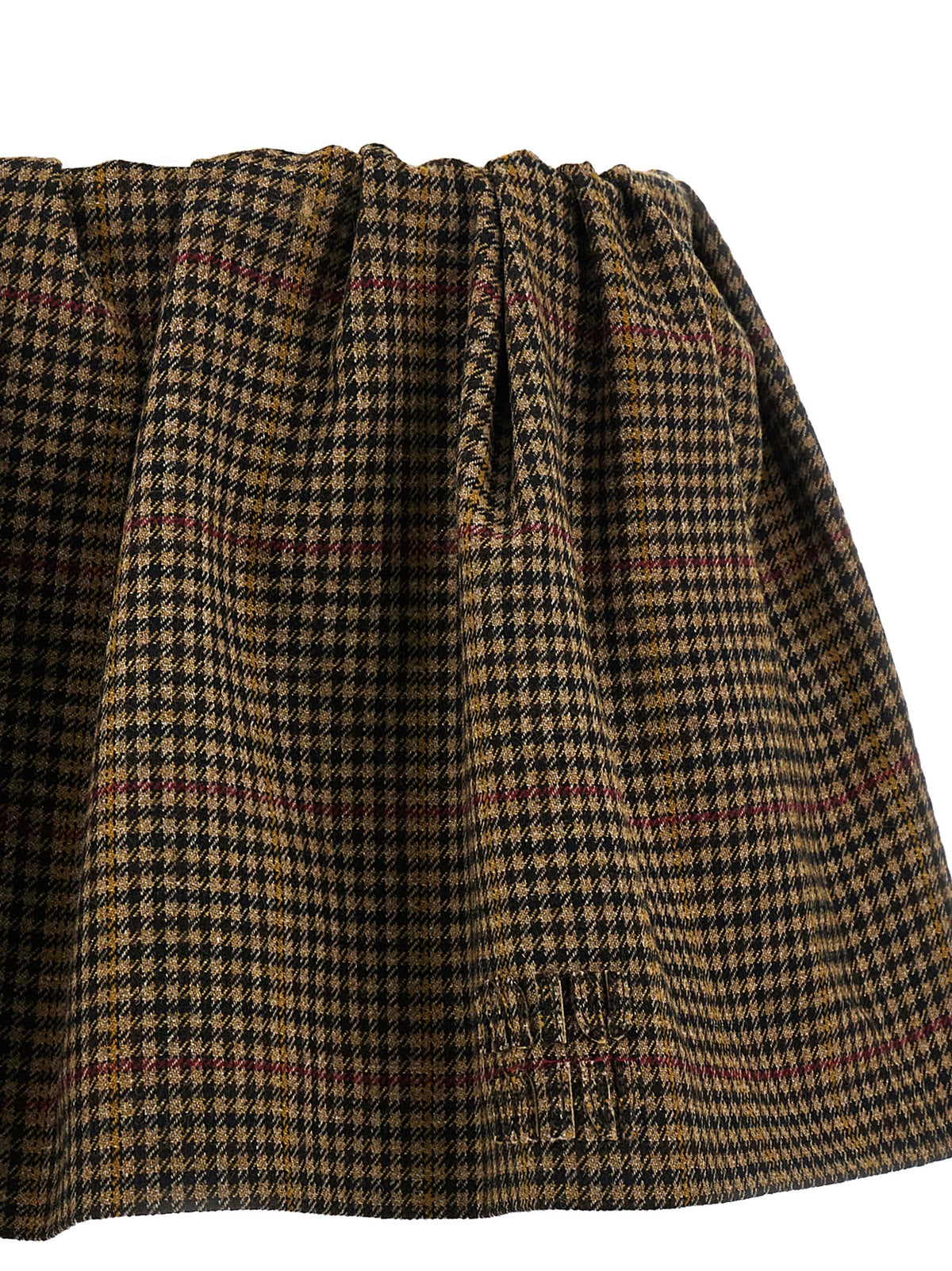 Miu Miu Brown Virgin Wool Long Women's Skirt