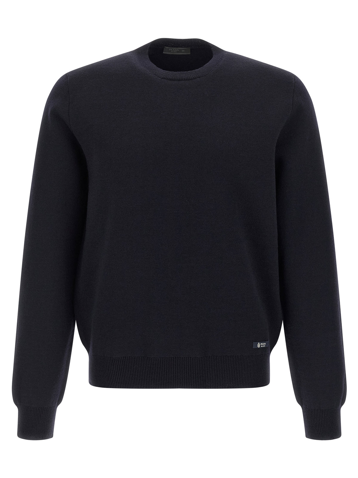 Prada Blue Virgin Wool Men's Cardigan
